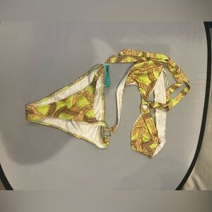 Yellow Patterned Bikini Set